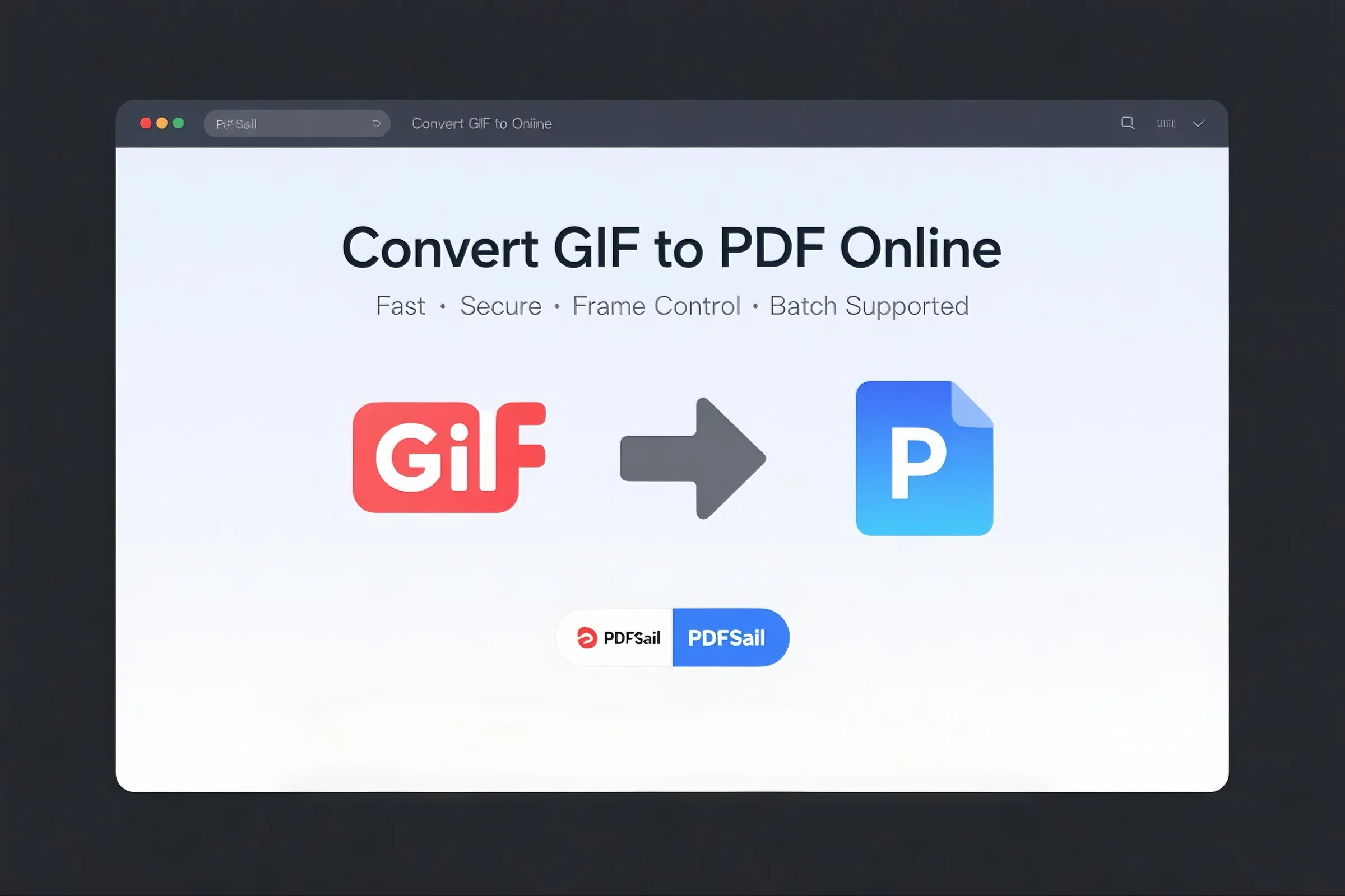 Convert GIF to PDF Online - PDFsail