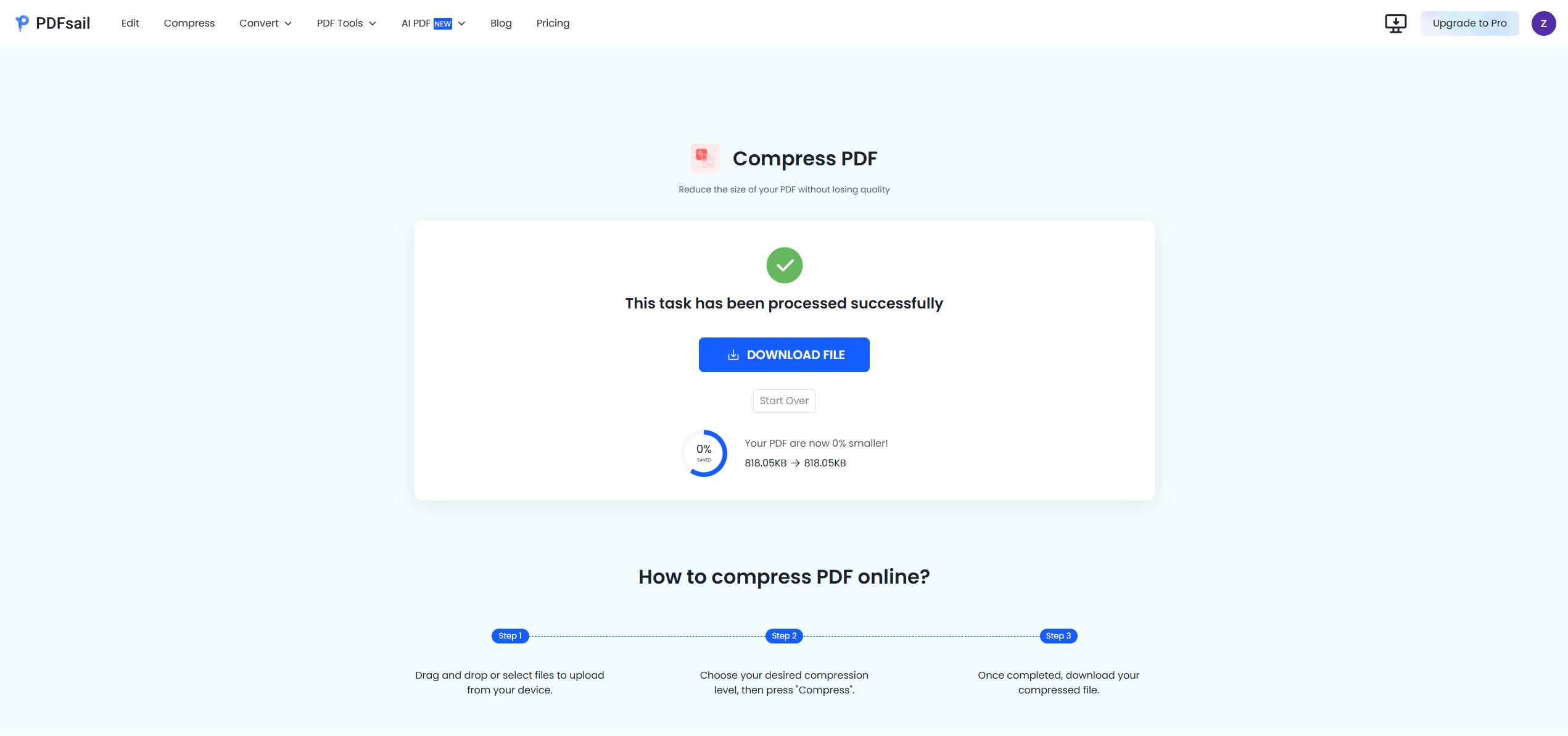 4. Download Your Compressed PDF