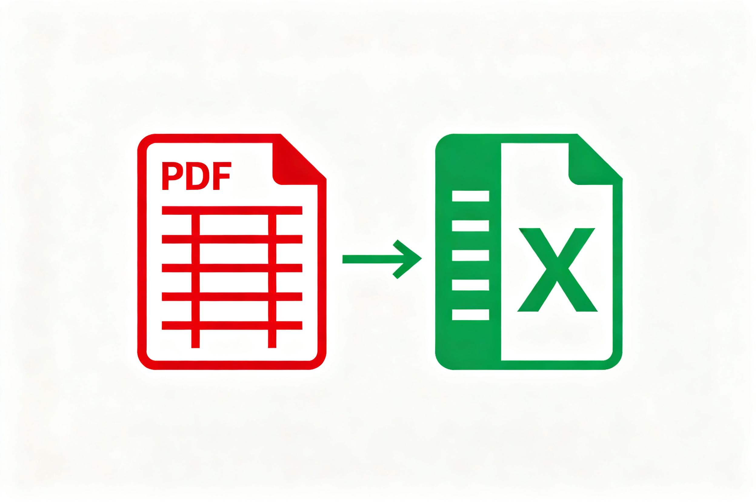 convert PDF to Excel
