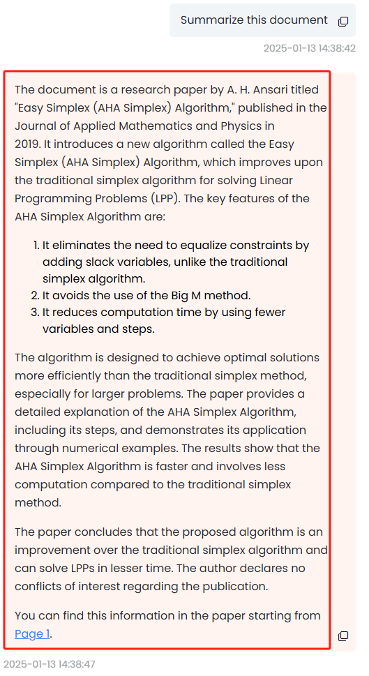 4. Review the Summary  