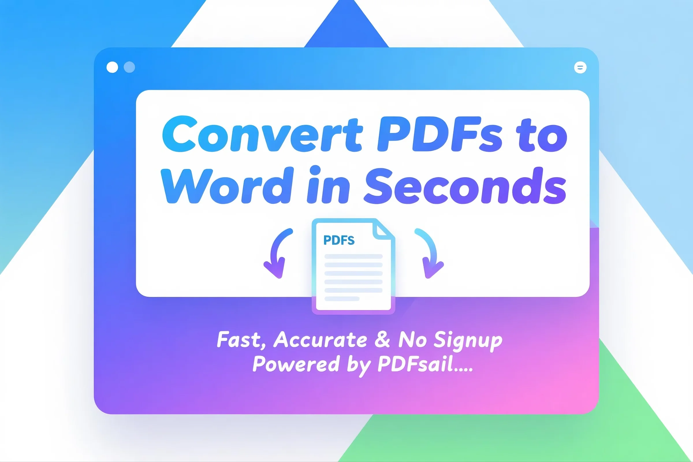 Can PDFsail Convert PDF to Word