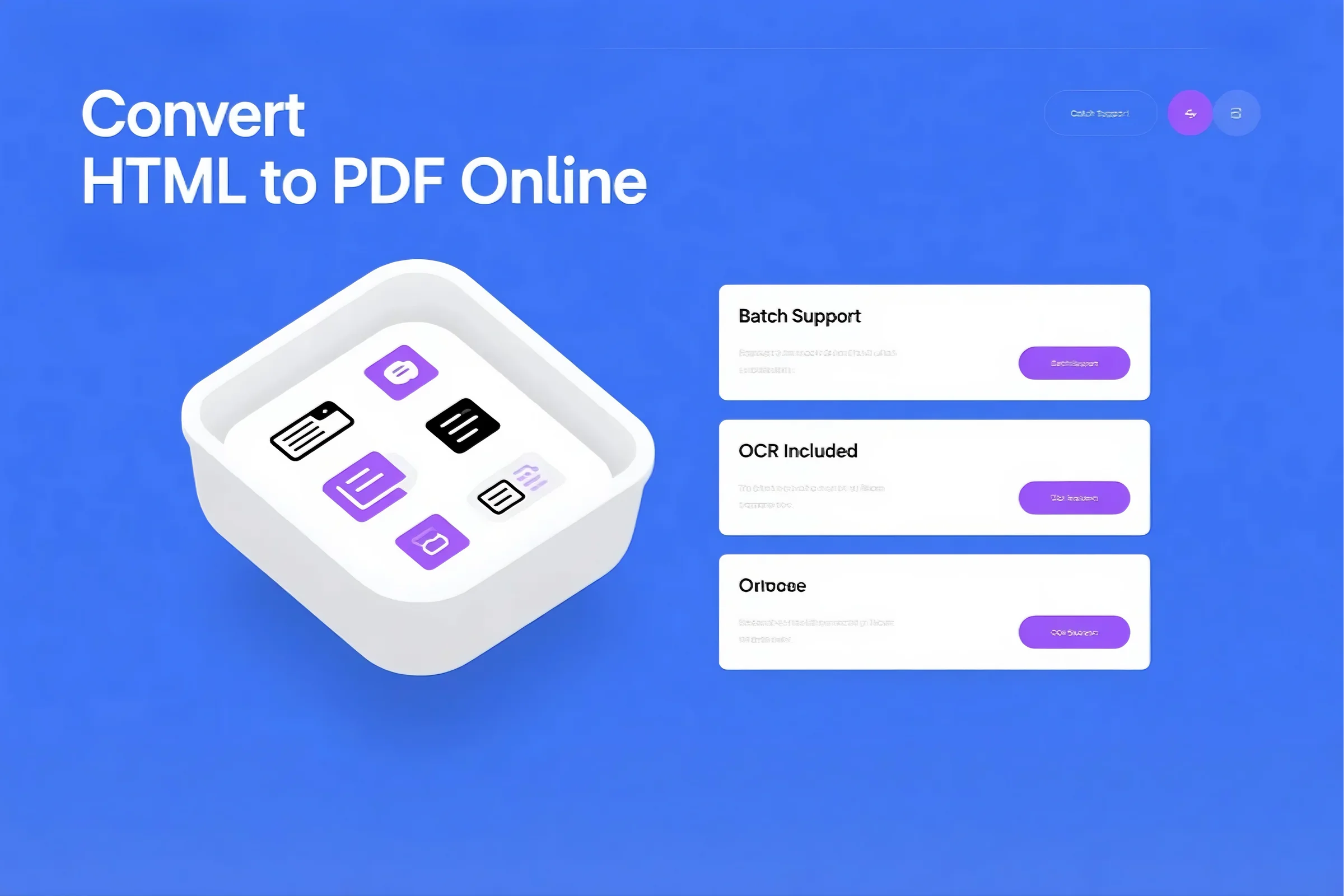Convert HTML files to PDF