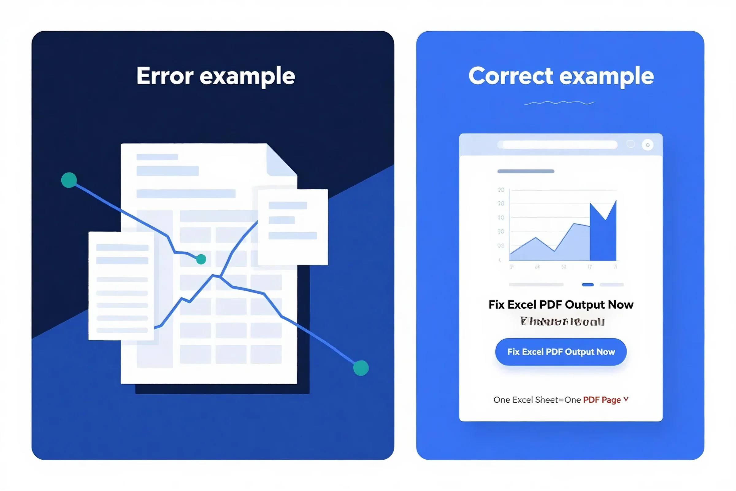 Excel to PDF One Page Solution