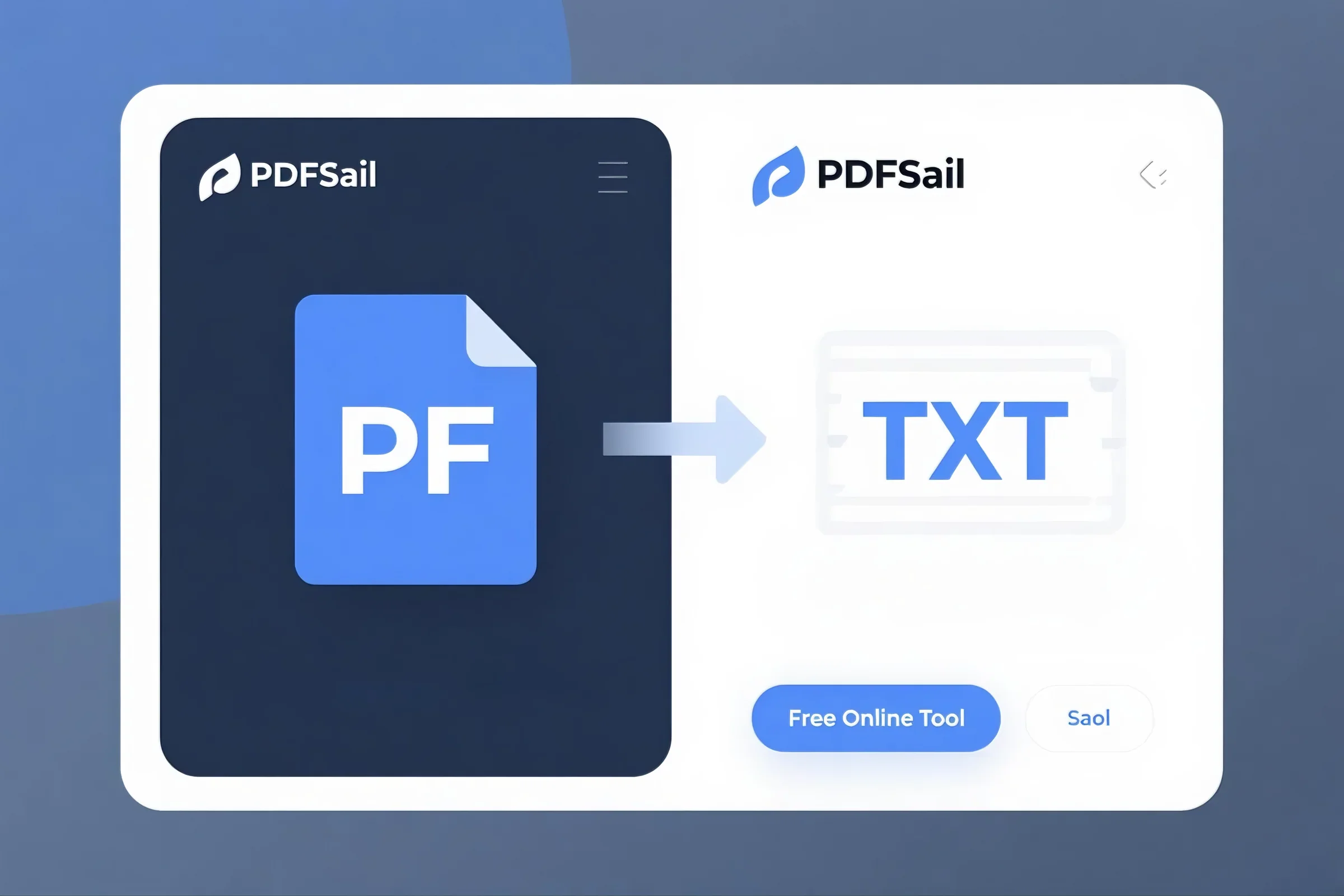 pdfsail - Convert PDF to Text Online Free